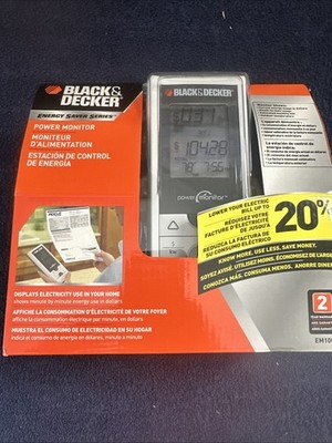 Black & Decker Energy Saver Saving Power Electricity Monitor LCD Meter EM100B