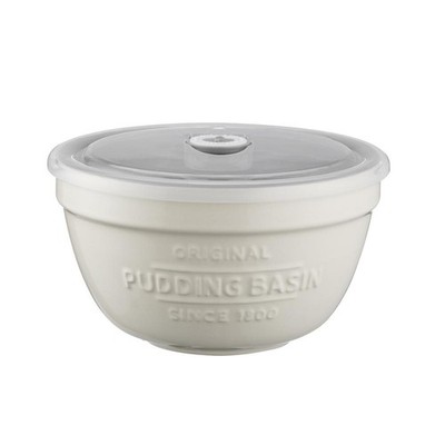 Mason Cash Innovative Kitchen Stoneware Pudding Basin With Lid 900mL