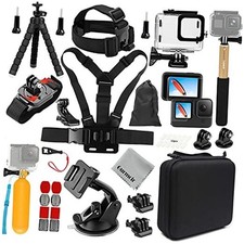 Accessory Pack for Go Pro 13 12 11 10 9 Hero, Full Essential Accessories Kit