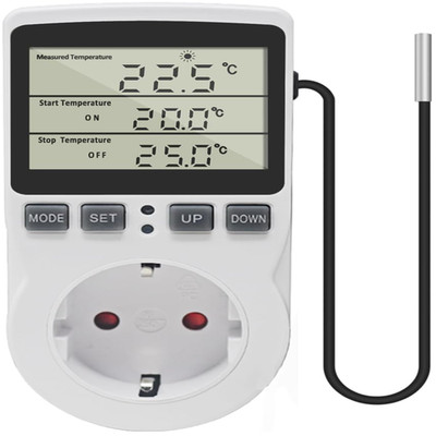 KETOTEK Temperaturregler Steckdose 230V mit Fühler Digital Ther