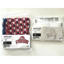 IKEA ANTILOP Highchair Support Cushion  Cover Set Red Blue Apple Polka Dot NEW