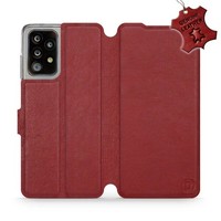HandyhüLle FüR Galaxy A52S 5G Mobiwear Case Cover SchutzhüLle Etui Dunkelrot