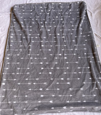 Cloud Island Target Plush Gray Arrows Sherpa Baby Blanket 30 X 40
