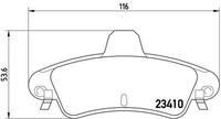 Bremsbelagsatz Scheibenbremse Prime Brembo P 24 070 FüR Ford Cougar Mondeo 1 Bnp