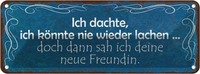 Blechschild 10X27 Cm Freundin Ich Kann Wieder Lachen Spruch Zitat Deko Geschenk