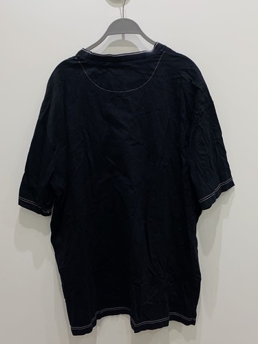 T-shirt Prada L re-nylon triangolo logo placca tasca S cotone BLK usata - Foto 2 di 9