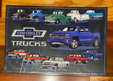 Chevrolet Trucks Metal Sign Officially Licensed General Motors GM 18”x12”