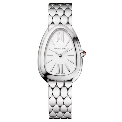 BVLGARI 103141 Serpenti SEDUTTORI 33mm S/S Quartz Unworn 2020 w/ Warranty Card