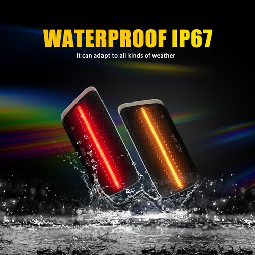 4X Amber&Red Side Marker Light Smoked Lens LED Fit Ford Bronco Sport 2021-23 EXF - Zdjęcie 12 z 17