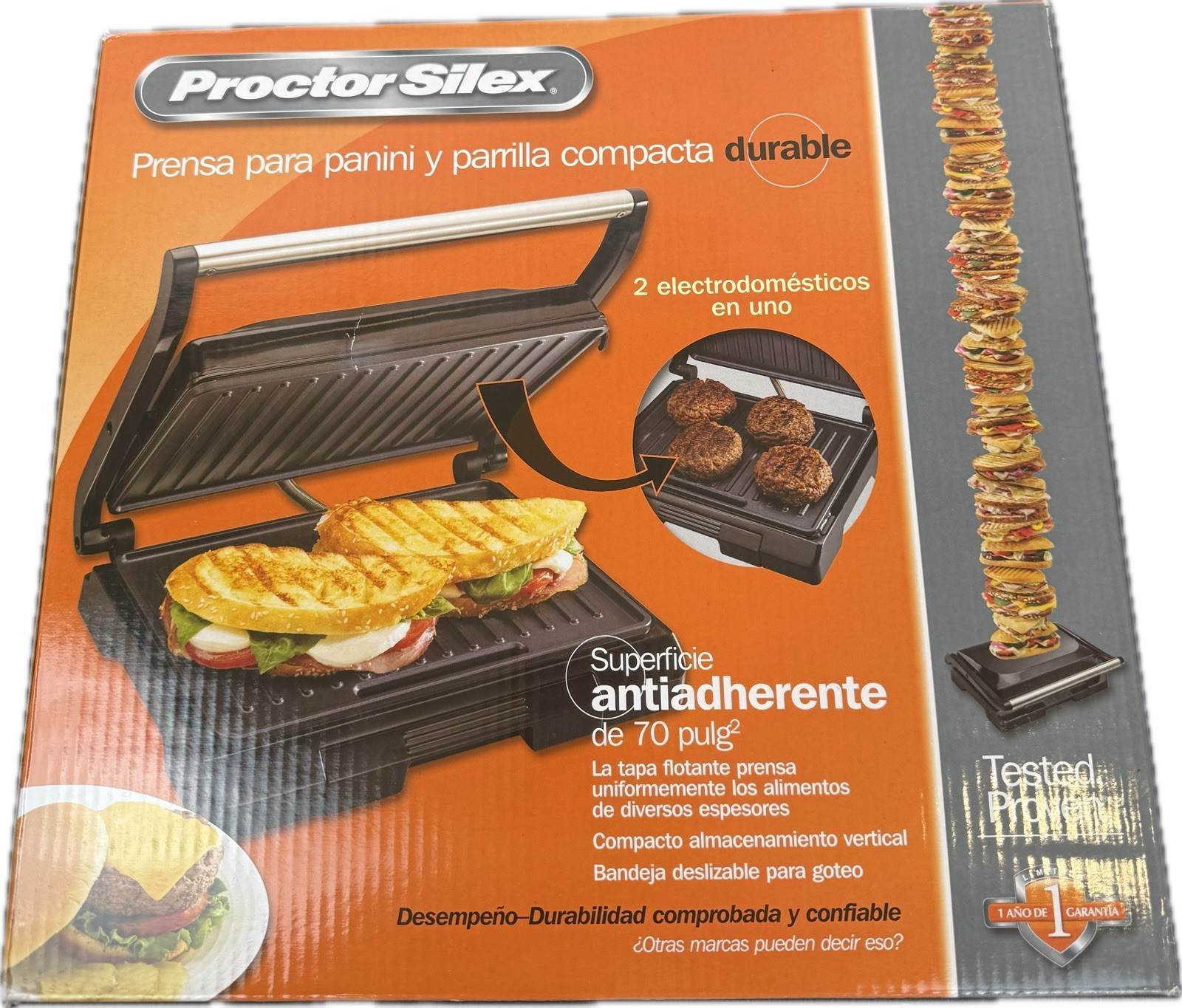Proctor Silex Panini Press & Compact Grill