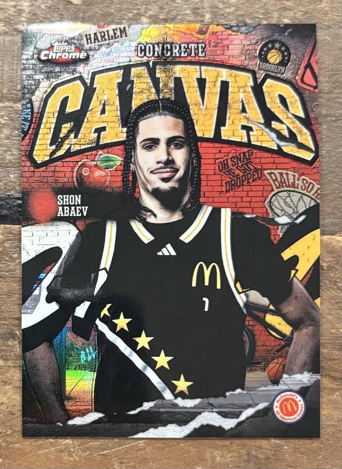 Shon Abaev 2025 Topps Chrome McDonald’s All-American Concrete Canvas #CC-16