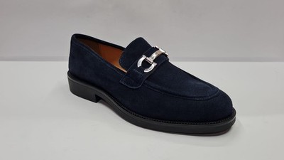 Botticelli Herren Halbschuh aus Wildleder mit Pferdeklemme - NAV (Na