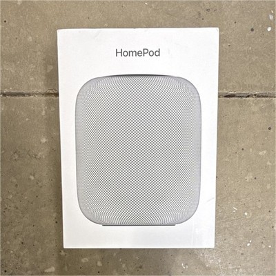 Apple HomePod Smart Speaker, Black Fabric, Siri Compatible, Cylinder Shape