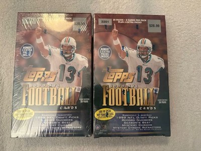 1999 Topps Football NFL Factory Sealed Box/29 Pks PLUS 3 BONUS PACKS McNabb RC++