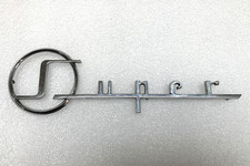 1956 Buick Super Chrome Metal Scriptemblem 1167054 9.75 Rear Quarter Vg Cond.