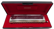 HOHNER "SUPER 64" CHROMONICA MADE IN GERMANY Harmonica w/ OEM Case 7582