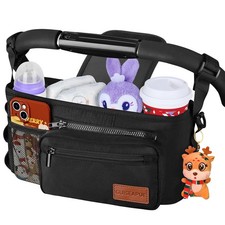 Guiseapue Universal Stroller Organizer with Cup Holder Baby Essentials Caddy