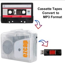 Ezcap249 USB Cassette Player Walkman Tape To MP3 Converter To U Flash Disk Drive