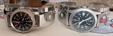 2 Vintage Don Juan Military S. Steel Watch Bands w/ Watches -.41Caliber & Other