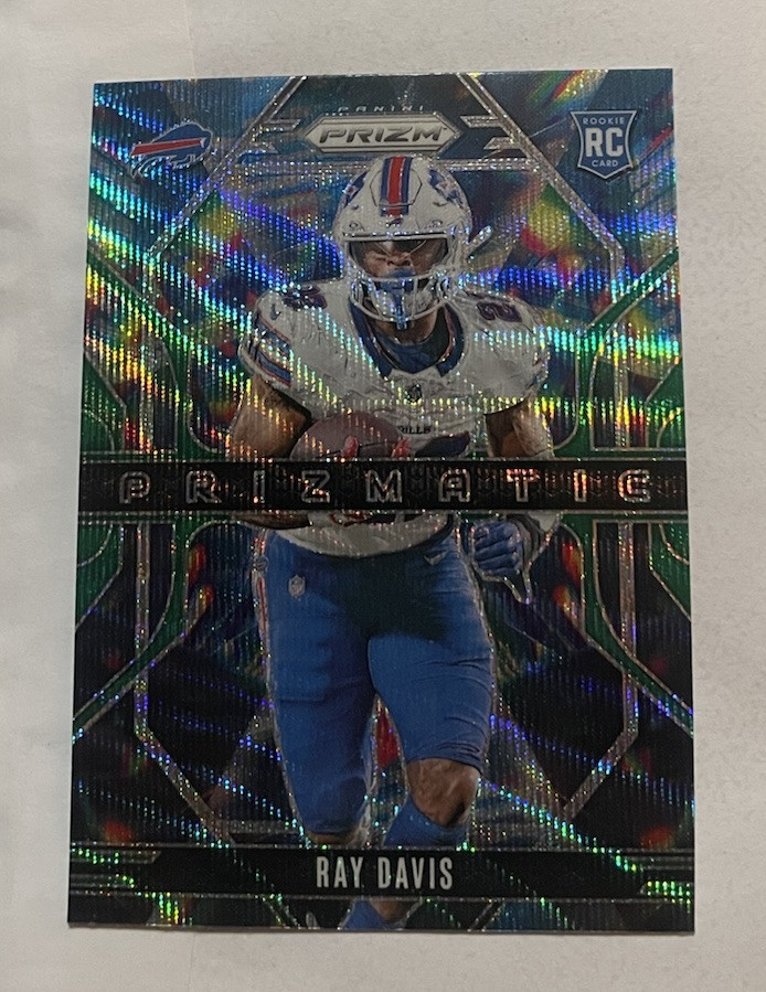 2024 Panini Prizm - Prizmatic Ray Davis #18 Green Wave Prizm (RC)