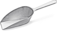 34660 One-Piece Cast Aluminum Flat Bottom Bar Ice Flour Utility Scoop, 4-Ounce,