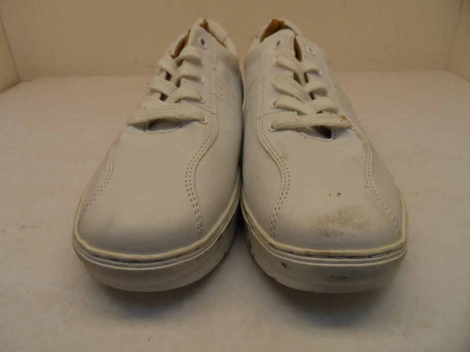 Zapatos de enfermería Nurse Mates para mujer con cordones y antideslizantes blancos talla 10W Foto 2 de 4