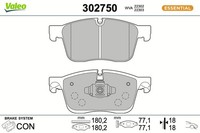 Bremsbelagsatz Scheibenbremse Essential Valeo 302750 FüR Landrover Range Rover 2