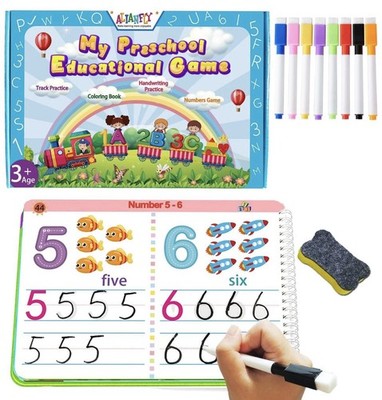 Preschool Learning Workbook for Kids - Handwriting, Tracing, ABC Activities