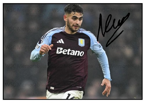 11993. Andres Garcia Signed Pictures (A4 Prints) Aston Villa Levante