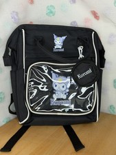 2026 Sanrio KUROMI Backpack Black Purple Large School Bag