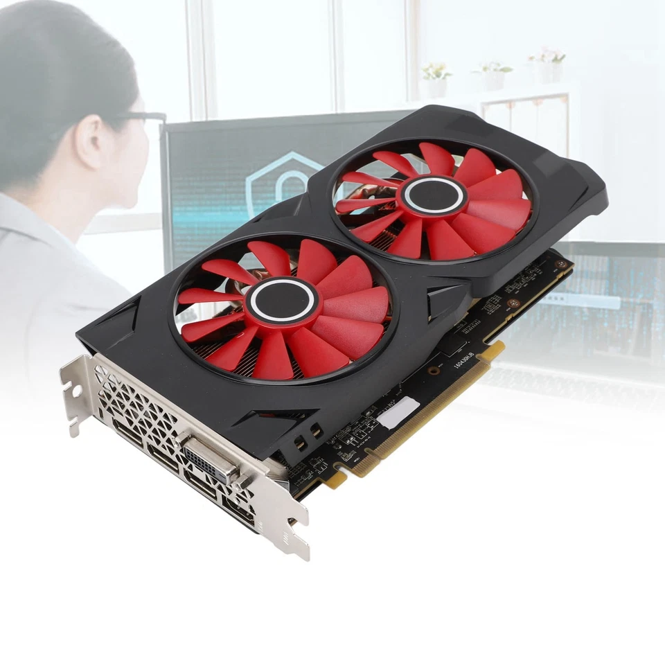8GB GDDR5 Graphics Card 256 Bit Video Card GPU Support 8K For Gaming PC Disp NEW - Image 2 of 4