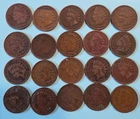 Lot Of 20 Indian Head Pennies Average Circulated