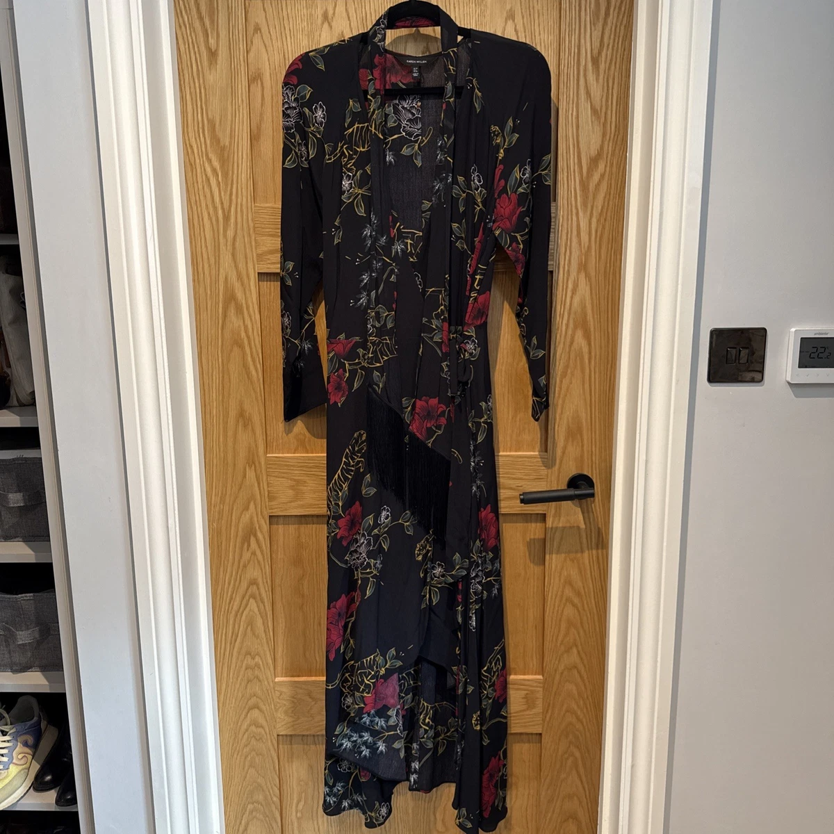 Gonna Maxi Donna Karen Millen Bianca Taglia UK 12 &ndash; 100% Poliestere &ndash; Usata Poco