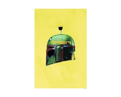 Poster Star Wars Classic Helmets Boba Fett 50x70 cm
