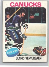 1975-76 Topps #42 Dennis Ververgaert Vancouver Canucks