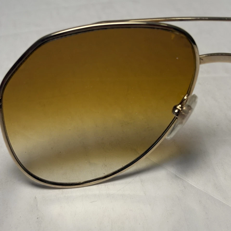 Gafas de sol de aviador Pierre Cardin vintage de los años 80 doradas marrones gafas de diseñador con estuche Foto 4 de 4