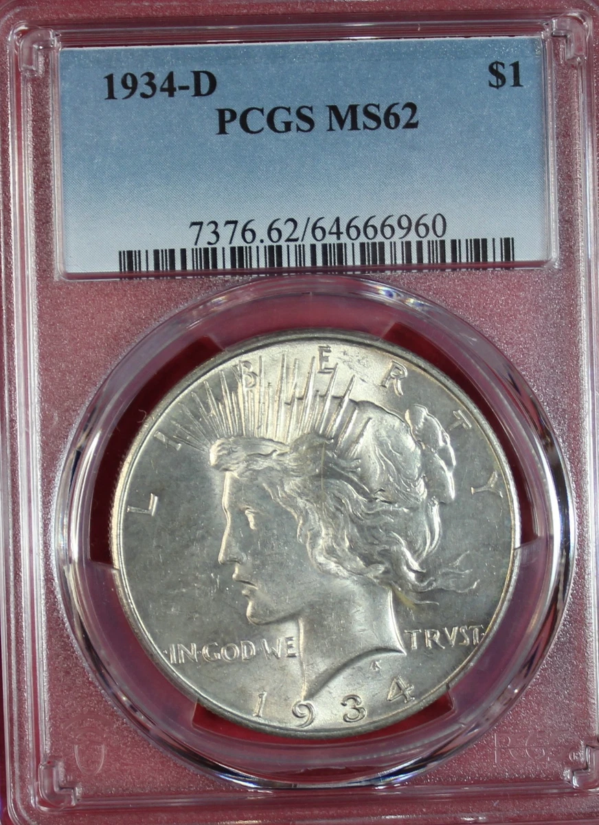 1934 D Peace Dollar for sale | eBay