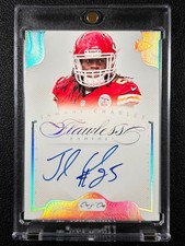 1/1 JAMAAL CHARLES 2014 PANINI FLAWLESS #25 ON-CARD AUTOGRAPH AUTO PLATINUM 1/1