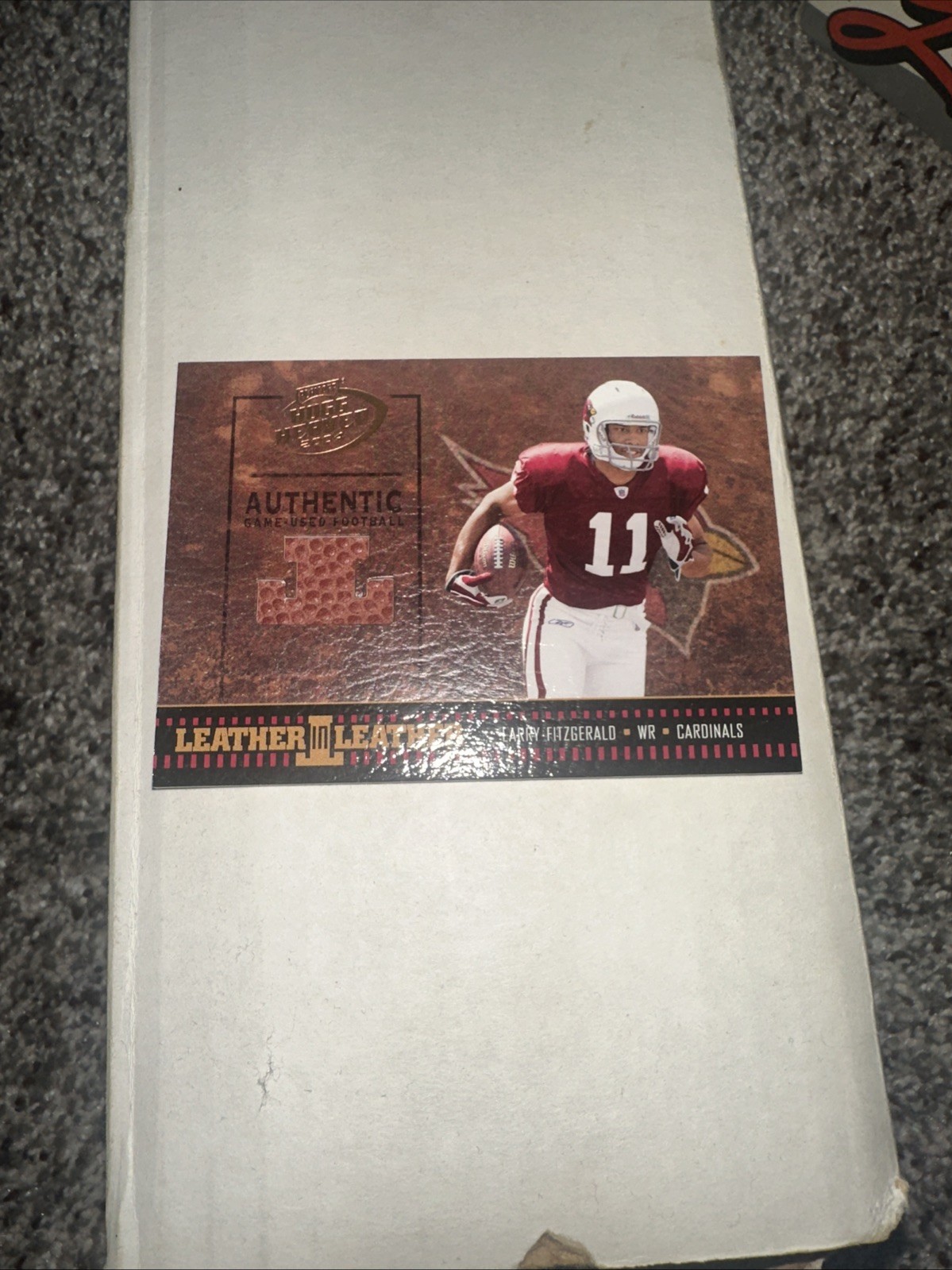 Larry Fitzgerald Playoff Hogg Heaven Leather in Leather #LL25 Base