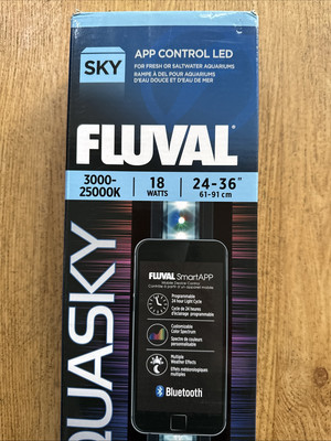 Fluval Aquasky 2.0 LED 3000-25000K 18W 24''-36'' Smart App Bluetooth 14532  NEW 