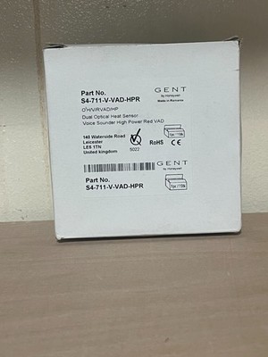 S4-711-V-VAD-HPR Gent S4 Dual Optischer Wärmesensor Voice Snder High Power Rot VAD