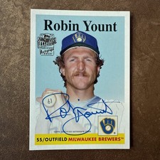 Topps 2021 Archives Fan Favorites Premium Autographs Robin Yount Auto /50 FFP-RY