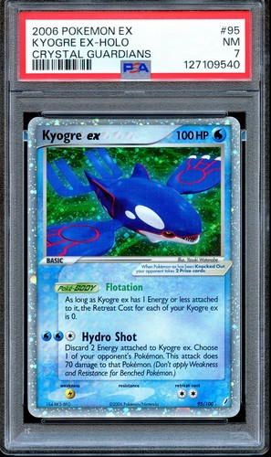 Kyogre ex graded PSA 7 for sale on eBay