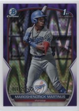 2023 Bowman Purple RayWave Refractor 58/250 Mairoshendrick Martinus #BCP-55 v9t