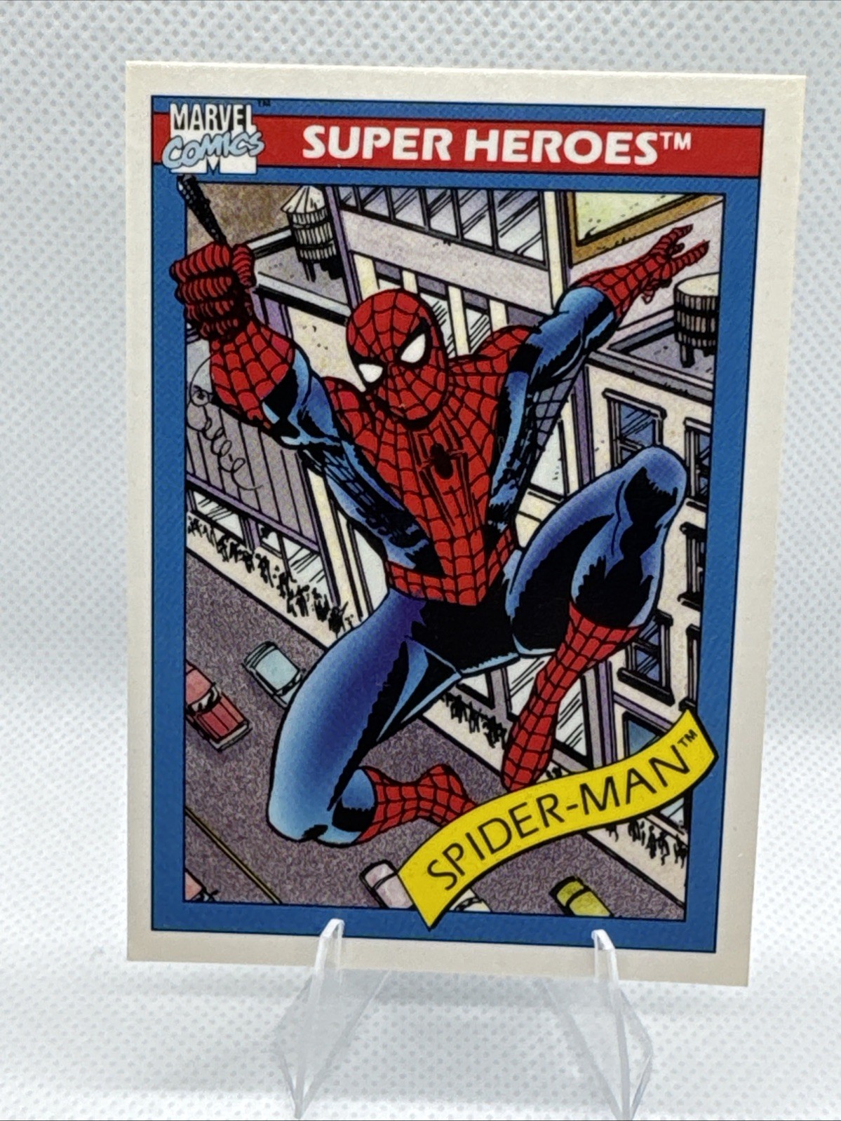 1990 Marvel Universe Spider-Man #29 Impel Super Heroes Trading Card Vintage NM