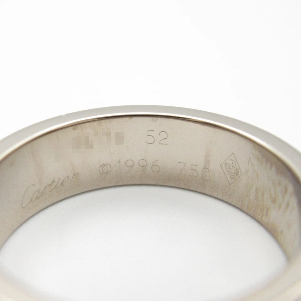 CARTIER Love Ring 18KWG White Gold Used unisex US size 5.75 #52 - Image 4 of 4