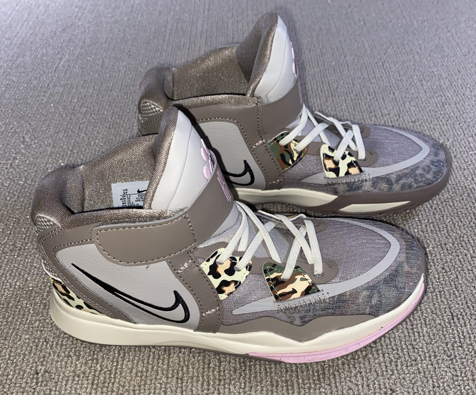 Nike Kyrie Infinity Mid Leopard Camo - DD0332-006 Unisex 3Y image 2