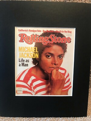 MICHAEL JACKSON~LIFE AS A MAN~8 x 10 Mat  Print ~ROLLING STONE COVER~CLASSIC