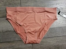 Curvy Couture Women's Silky Smooth High Cut Brief Sz M, Desert Dawn