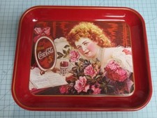 NOS-1975 Coca-Cols Hilda Clark Tray- Girl W/ Roses- Numbered 75th Anniv.